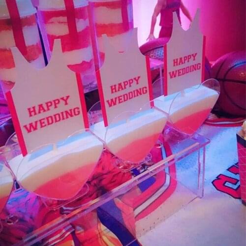 50pcs High quality heart shape wedding birthday party favor transparent love dessert pudding jelly ice cream plastic cups