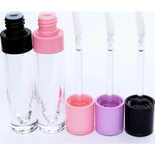 6.3ml Empty Lip Gloss Bottle Round Tube DIY Lipstick Container Refillable Vials Sample Display Bottle