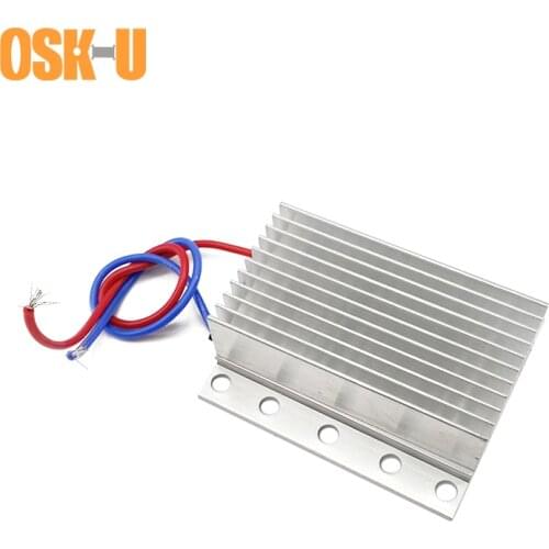 73x63x27mm PTC Heater Element Thermostat 12V 60/80/100C Heater Plate Moisture-proof PTC Heating Element for Instrumentation