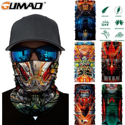 Sale 3D Printed Seamless Bandanas Magic Face Mask Sports Headband Cycling Bicycle Hunting Hiking Fishing Summer Scarf Men Women