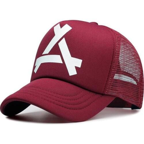 New Fashion The letter A Pattern Baseball Cap Women Outdoor Baseball Hat Breathable Men Women Summer Mesh Caps Snapback Gorras