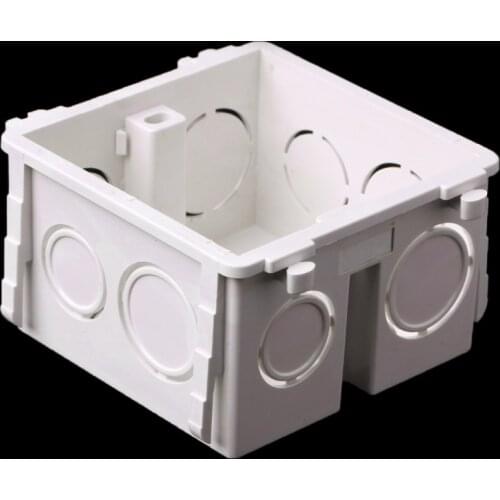 BGEKTOTH NEW 86-Type PVC Junction Box Wall Mount Cassette For Switch Socket Base #1A60373