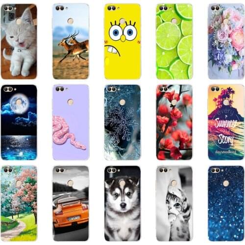 For Huawei P Smart Case TPU Soft Silicone Transparent Back Cover Phone Case Huawei P Smart 2018 2019 Cover FIG-LX1 Enjoy 7S Case