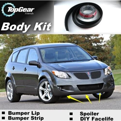 Bumper Lip Deflector Lips For Pontiac Vibe 2003~2010 Front Spoiler Skirt For TopGear Friends Car View Tuning / Body Kit / Strip