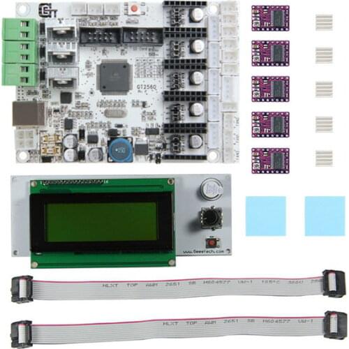 Geeetech 12V 3D Printer Motherboard GT2560 + DRV8825 Driver + LCD2004 Kit 3D Printer Accessories