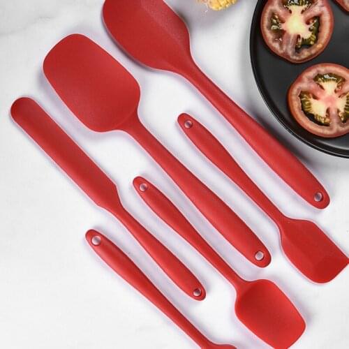 6-Piece Food Grade Silicone Spatula Oil Brush Butter Knife Set Does Not Hurt The Pot Kitchen DIY Baking Cooking Tools Artifact