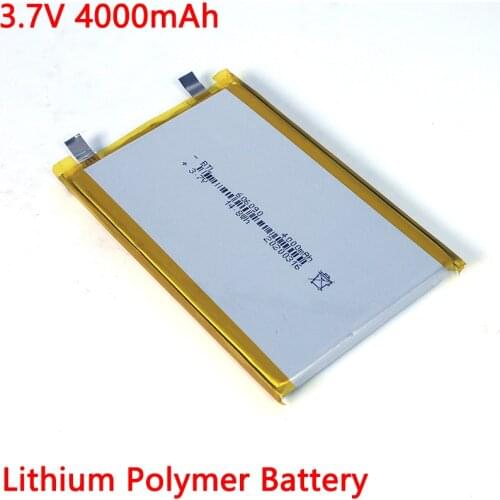 Polymer lithium battery 606090 3.7V 4000mAh Large capacity Tablet computer, Mobile power supply DIY batteries