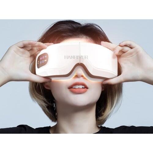 Eye massager bluetooth charging eyecare instrument air pressure vibration heat patch students eye massager