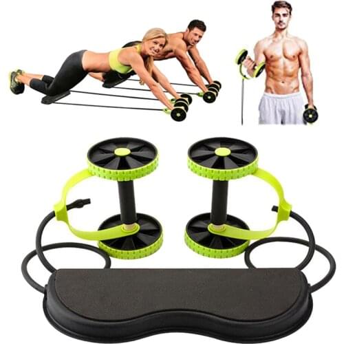 Multi-function Tension Collapsible Rally Drawstring Pulley Abdominal Trainer Wheel Arm Waist Leg Abdominal Fitness Equipment