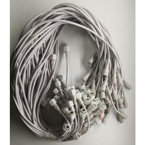 Male Female 0.75 square DC Power Cord 1M IP68 Waterproof 2 Pin Connector Extension Cable Wire Digital Tube led Pixel Tube Strip