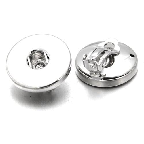 New Snap Jewelry Metal Snap Earring Fit 18mm 12mm Snap Clip Earrings For Watches Women Bohemian Buttons Jewelry
