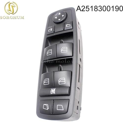 NEW Control Black Window Mirror Switch Control A2518300190 2518300190 Unit for mercedes Benz class A B GL ML R switch Windows
