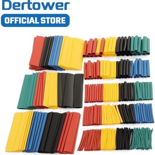 164pcs 328pcs Polyolefin Assorted Heat Shrink Tubing Insulation Shrinkable Tube Wrap Wire Cable Multicolor Tools