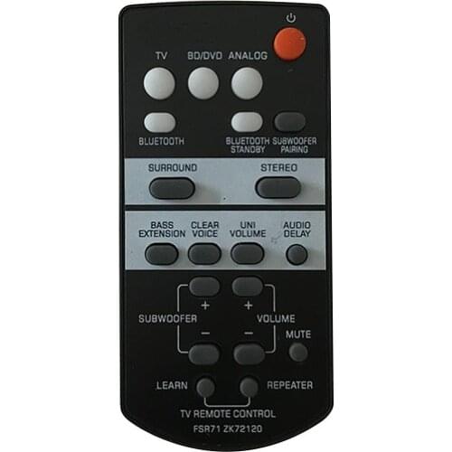 Remote Control YAMAHA Sound Bar FSR50 FSR64 FSR66 FSR71 FSR78 YAS-106 YAS-108 YAS-207 ATS-1060 ATS-1070