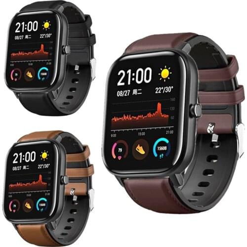 22mm Silicone WatchBand Strap for Xiaomi Huami Amazfit Pace/Stratos 3 2 2S/AmazfitGTR 47mm Strap Bracelet Sport Wristband Correa