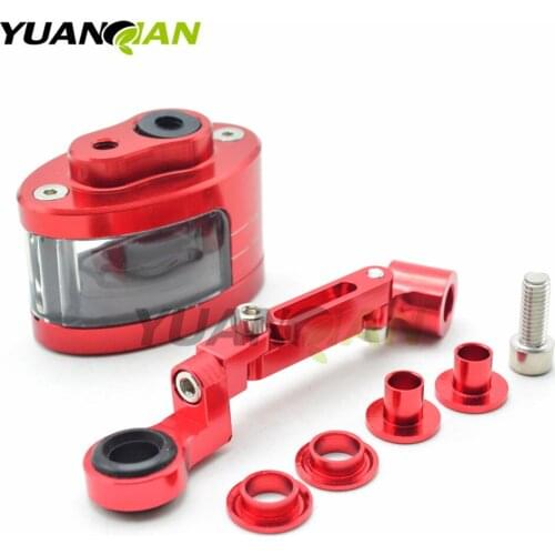 CNC Motorcycle Brake Fluid oil Reservoir Cup tank+support bracket for Suzuki TL1000R SV1000 S GSX1250F GSXR600 GSXR1000 GSXR750