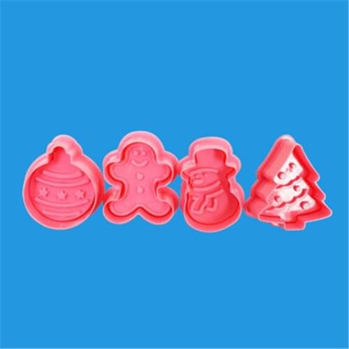 Christmas Gingerbread Man Snowman Cookie Cutters Fondant Baking Cookie Biscuit Cutters Sandwich Cutters Cookie Cutter Bread Mold