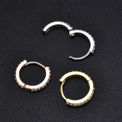 2 Pcs Gold Silver Color Hoop Earrings Girl Tiny Rings Cartilage Small Helix Piercing Conch Earlobe Tragus Circle Men Hoops