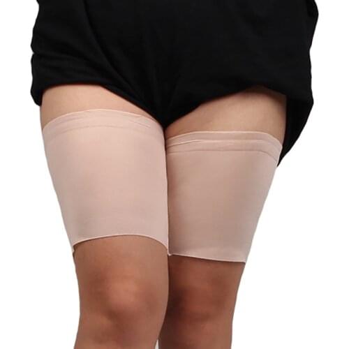 Silk Non-slip Leg Tube Summer Leg Warmer Cover Thigh Bandages Knee Sleeve Warm In Air-conditioned Room Plus Size Socks Warmers