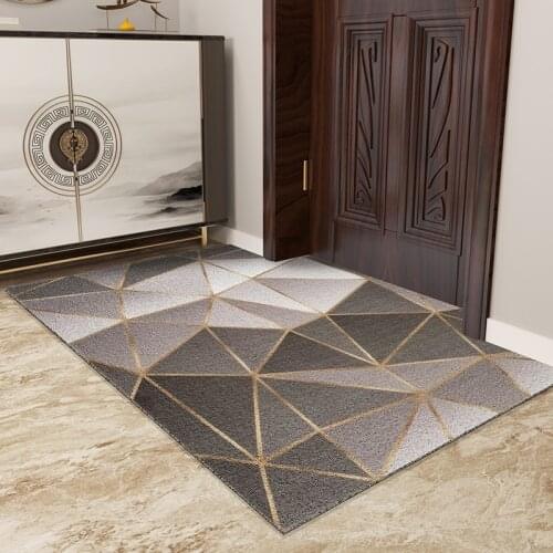 Hexagon Hallway Door Mat Carpet PVC Kitchen Mat Non-slip Can Be Cut Bathroom Mat Home Mats Carpet DIY Shape Entrance Door Mats