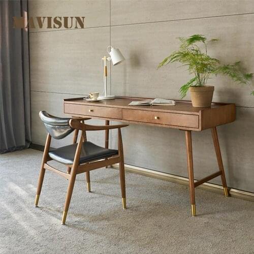 Office Writing Desk Practical Student School Writing Table Solid Wood Desktop Computer Desk Modern Indoor Bedroom Furniture