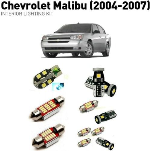 Led interior lights For Chevrolet malibu 2004-2007 11pc Led Lights For Cars lighting kit automotive bulbs Canbus Error Free
