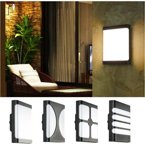 12W LED Wall Light Waterproof IP65 Porch Light Modern LED Wall Lamp Sound light control sensor Courtyard Garden Outdoor Light