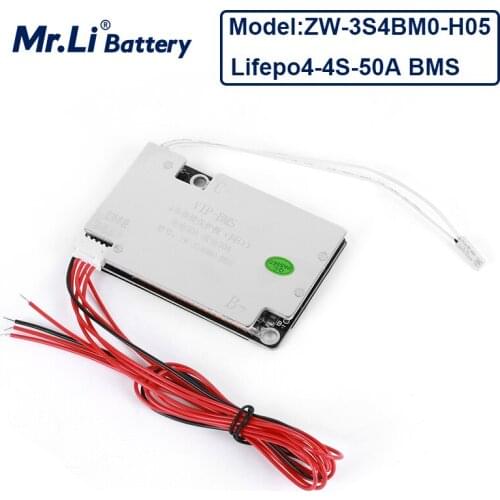 Mr.Li 4S 12V 50A BMS 14.6V Lifepo4 Battery Charger Overcharge Overdischarge Protection For Electric Drill Motor Balance