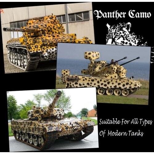 1/35 Military Model Gundam Mecha Jungle Wild Leopard Camouflage Design Leakage Spray Board Tools Hobby Accessory Unisex