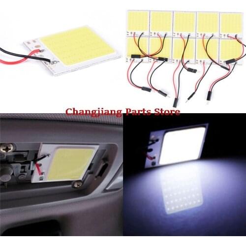 48 SMD COB LED 4W 12V Light Car Interior Panel Lights Lamp Bulb+Parts 3.5 X 4cm