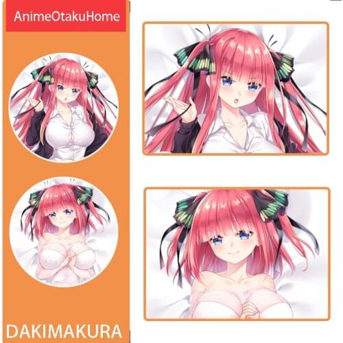 Anime Manga The Quintessential Quintuplets Nakano Nino Throw Pillow Cover Hug Pillowcase Otaku Bedding Dakimakura Pillow Case