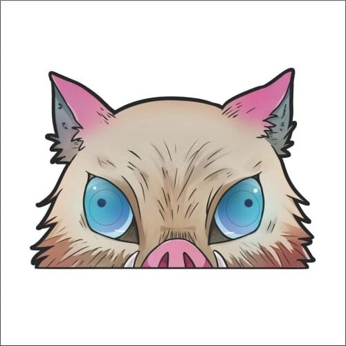 Anime Pig Peeking Car Sticker Waterproof Personalized Decal Laptop Truck Motorcycle Auto Accessories PVC,15cm*15cm