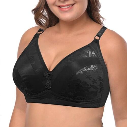 Plus size Bras For Women Support Push up Bra 3/4 Cup Sexy Lingerie Wireless Brassiere Underwear Fashion Bralette A B C D Cup