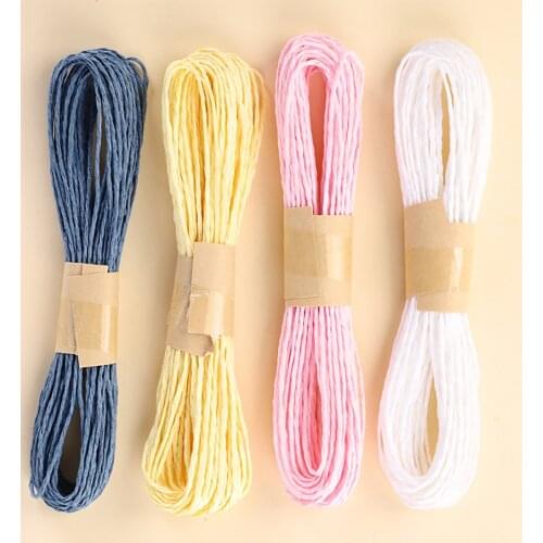 Chainho,Paper Rope,2 Strands,Diameter 2mm,20 Color Available,10 Yards/Piece,20 Pieces/Bag,For DIY Handmade,SZ008