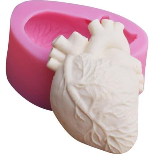 Halloween heart 3D three dimensional sugar silicone mold cake decoration mold DIY chocolate baking tools
