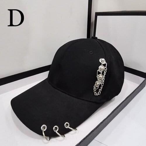 HT548 High Quality Adjustable Baseball Hat with ring Outdoor Sports Sun Cap for Women Men Fashion Snapback Hat