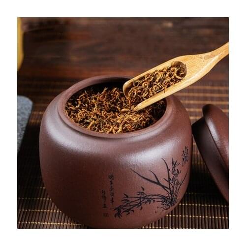 Purple Clay Tea Caddy Large Small Airtight Can Pu'er Storage Storage Tea Box Household Ceramic Wake Up Tea Jar