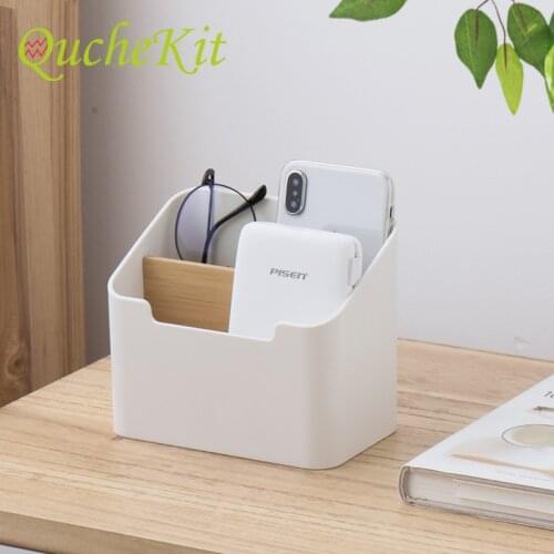 Desk Office Organizer Storage Holder Desktop Pencil Pen Sundries Badge Box Stationery Office School Office Accessories