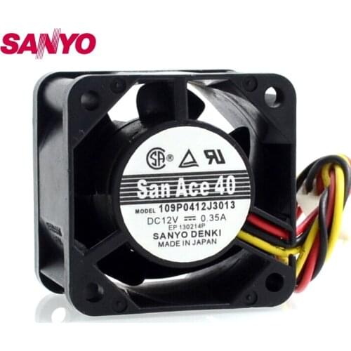 New San Ace 40 4cm 40mm server fan 4028 40*40*28mm 12V 0.35A Server case cooling fan 109P0412J3013 with 3pin