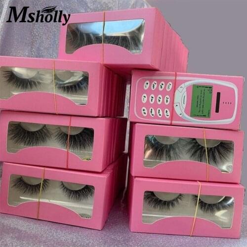 3D Mink Hair False Lashes Natural Bulk Fluffy Messy Wispy Soft Wholesale 25mm Eyelashes Package Boxes Makeup Tools Lash Beauty