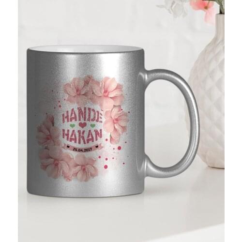Personalized Valentines Day Themed Silver Gilt Mug Cup-8