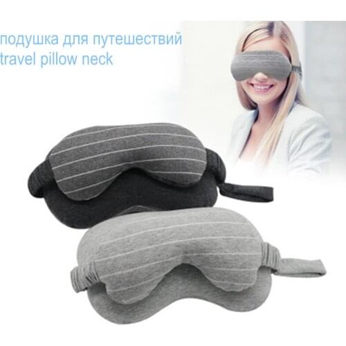 Eye Mask Pillow Travel Confort Mask Foaming Multi-Function Business Travel Neck Pillow & Eye Mask & Storage Bag with Handle