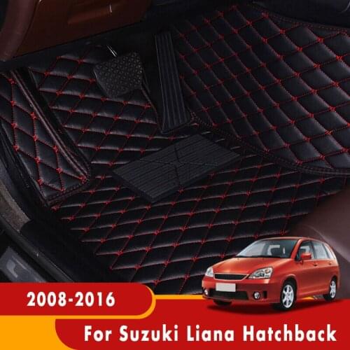 Custom Carpets For Suzuki Liana Hatchback 2016 2015 2014 2013 2012 2011 2010 2009 2008 Leather Car Floor Mats Car Styling Rugs