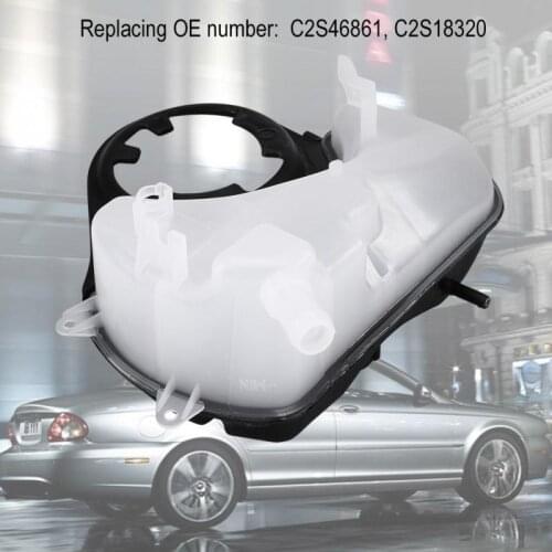 Coolant Expansion Tank with Cap Radiator Overflow Bottle for Jaguar X-Type 2002-2008 C2S18320 C2S46861