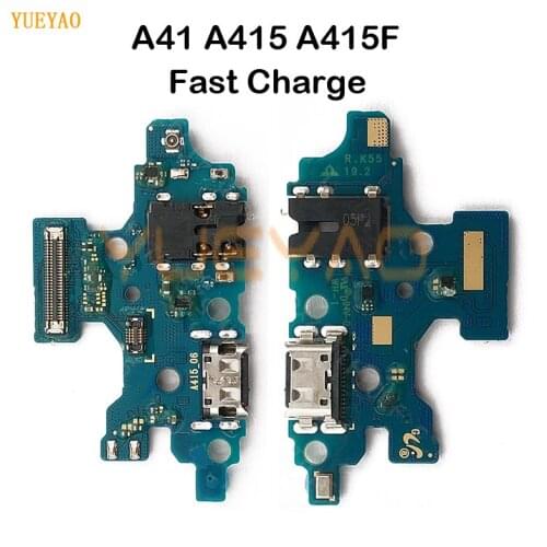 Charging Port Flex Cable Part For Samsung Galaxy A41 A415 A415F USB Port Earphone Jack Flex Cable Replacement Parts