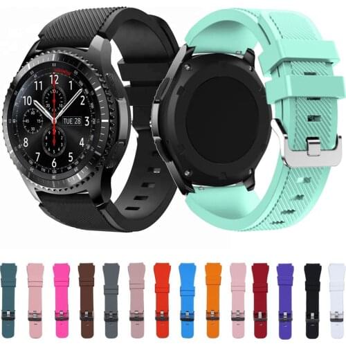 Essidi 22mm Silicone Strap For Samsung Galaxy Watch 3 45mm Sports Bracelet Band Loop For Samsung Galaxy 46mm Gear S3 Wrist Band