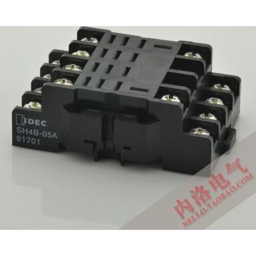 [SA]Genuine original IDEC Izumi of Japan SH4B-05A power relay base with relay RH4B-UL--10pcs/lot