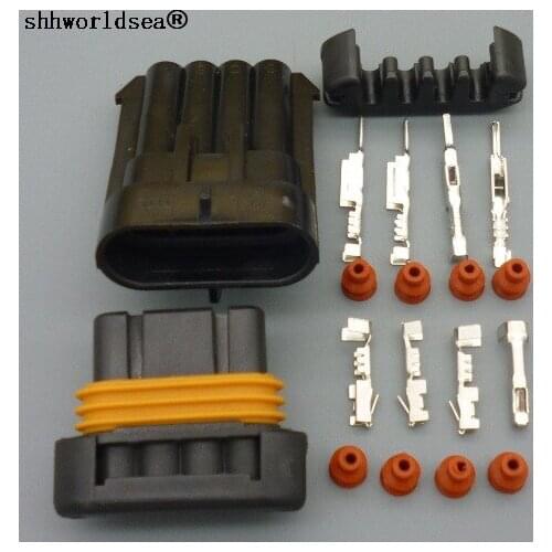 Shhworldsea 4 Pin for Delphi Oxygen Sensor Plug Automobile female male Connector For BUICK DLX for Haima 12162144 12162102