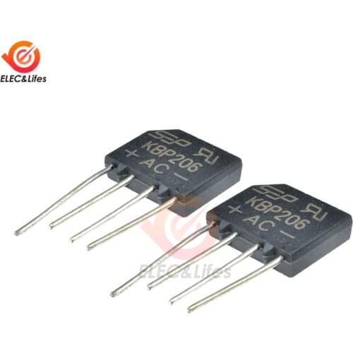 5Pcs/lot Diode Bridge Rectifier KBP206/KBP310 DIP-4 KBL406 KBL410 KBU810 DIP4 2A 4A 6A 8A 600V 800V 1000V power diode rectifier