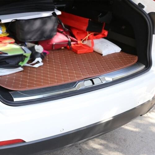 Stainless Steel Rear Trunk Threshold Door Sill Protector Plate Bumper Cover Trim For Maserati Levante 2016 2017